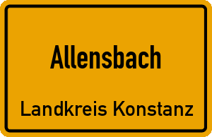 Ortschild Allensbach