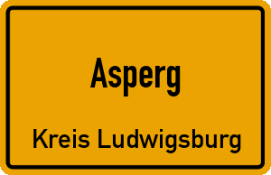Ortschild Asperg