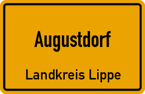 Ortschild Augustdorf