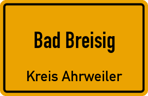 Ortschild Bad Breisig