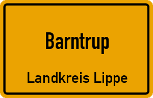 Ortschild Barntrup
