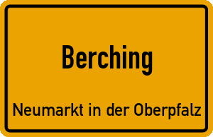 Ortschild Berching