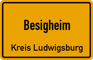 Ortschild Besigheim