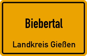 Ortschild Biebertal