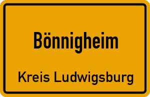 Ortschild Bönnigheim