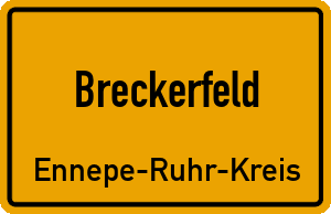Ortschild Breckerfeld