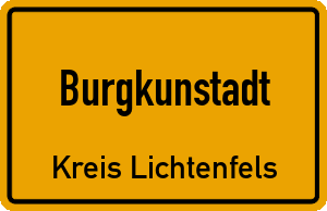 Ortschild Burgkunstadt