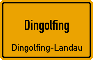 Ortschild Dingolfing