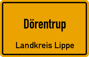 Ortschild Dörentrup