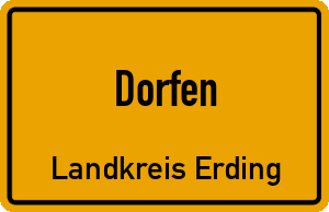 Ortschild Dorfen