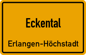 Ortschild Eckental