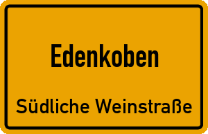 Ortschild Edenkoben