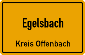 Ortschild Egelsbach