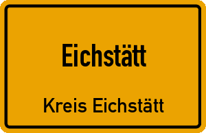 Ortschild Eichstätt
