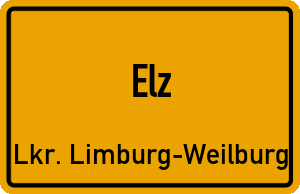 Ortschild Elz