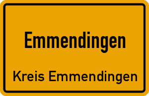 Ortschild Emmendingen