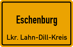 Ortschild Eschenburg