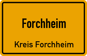 Ortschild Forchheim