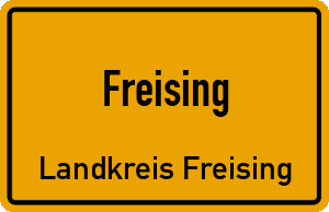 Ortschild Freising