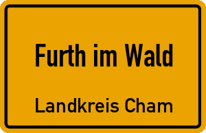 Ortschild Furth im Wald