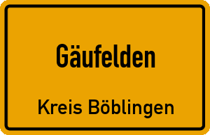 Ortschild Gäufelden