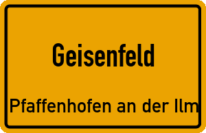 Ortschild Geisenfeld