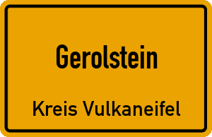 Ortschild Gerolstein