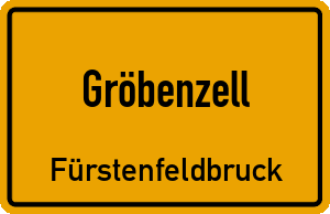 Ortschild Gröbenzell