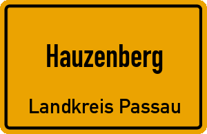 Ortschild Hauzenberg
