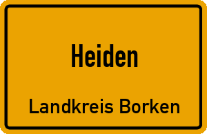Ortschild Heiden