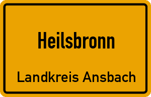 Ortschild Heilsbronn