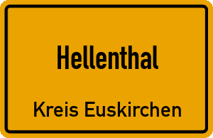 Ortschild Hellenthal