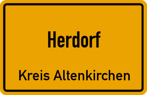 Ortschild Herdorf