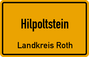 Ortschild Hilpoltstein