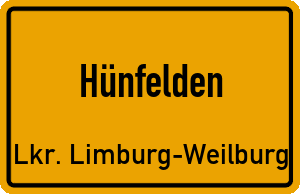Ortschild Hünfelden