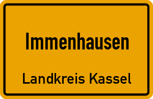 Ortschild Immenhausen