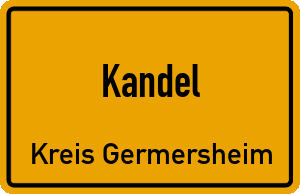 Ortschild Kandel