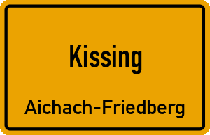 Ortschild Kissing