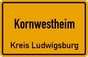 Ortschild Kornwestheim