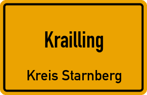 Ortschild Krailling