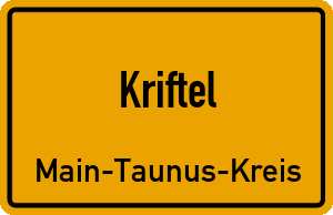 Ortschild Kriftel