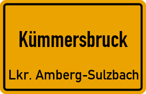 Ortschild Kümmersbruck