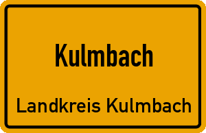 Ortschild Kulmbach