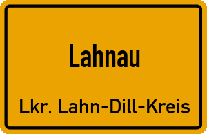 Ortschild Lahnau