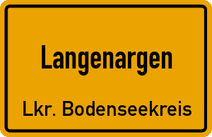 Ortschild Langenargen
