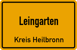 Ortschild Leingarten