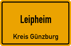 Ortschild Leipheim