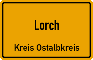 Ortschild Lorch