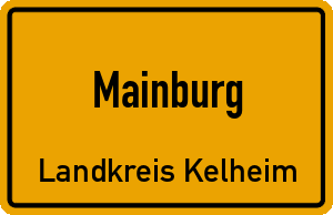 Ortschild Mainburg