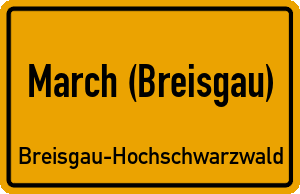 Ortschild March (Breisgau)